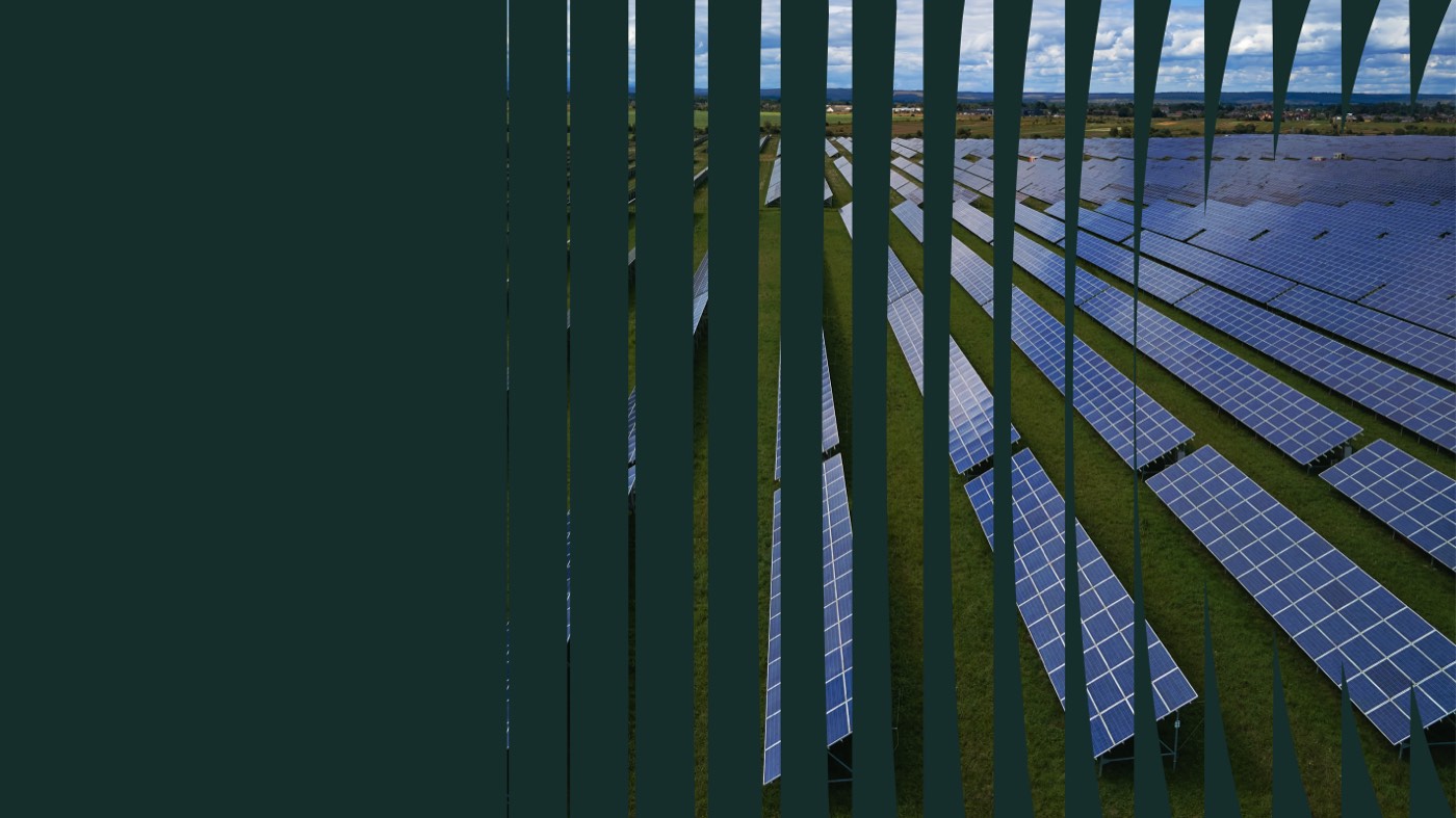 Large-scale solar installation in operation
